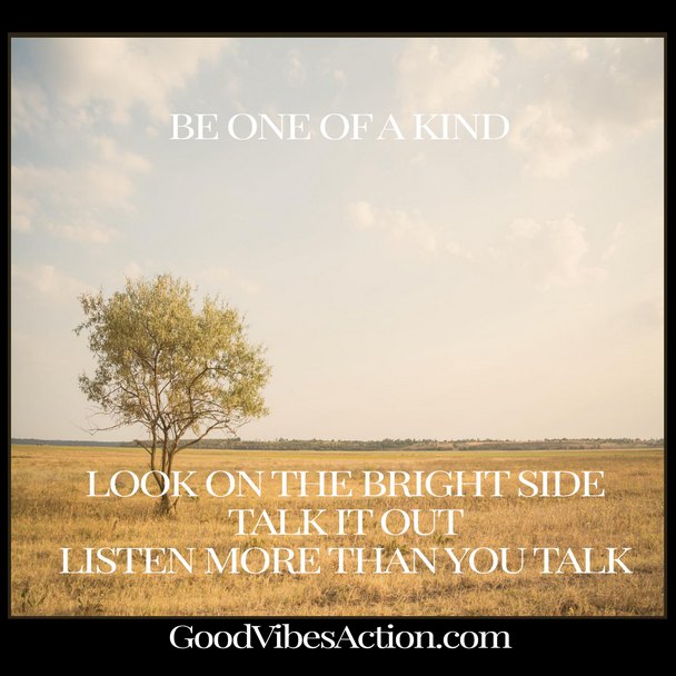 Be One Of A Kind